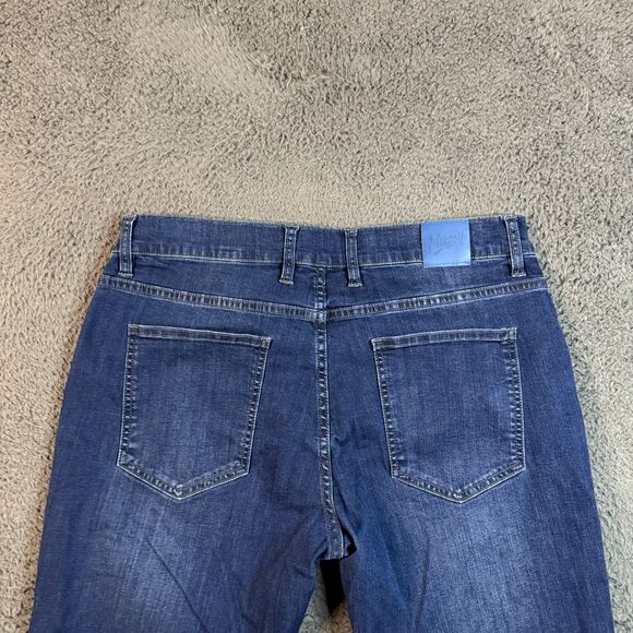Mugsy Jeans Mens 35x30 (Fits 33x27) Blue Fultons Tapered Fit Stretch Dark Wash - Picture 7 of 15